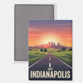  Indiana Indianapolis Magneet (Voorkant / Achterkant)