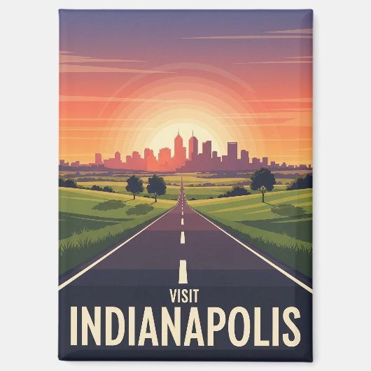  Indiana Indianapolis Magneet (Voorkant)