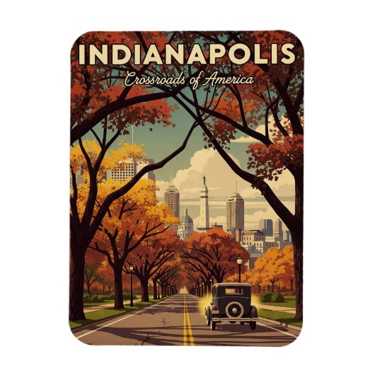  Indiana Indianapolis Magneet (Verticaal)