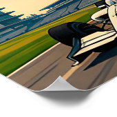 Indiana Indianapolis Midwest Roadtrip Reizen Poster (Hoek)