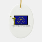 INDIANA INDIANAPOLIS MISSIE LDS CTR KERAMISCH ORNAMENT (Voorkant)