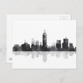 INDIANA, INDIANAPOLIS SKYLINE BRIEFKAART (Voorkant / Achterkant)