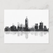 INDIANA, INDIANAPOLIS SKYLINE BRIEFKAART (Voorkant)