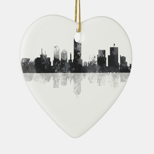 INDIANA, INDIANAPOLIS SKYLINE KERAMISCH ORNAMENT (Rechts)