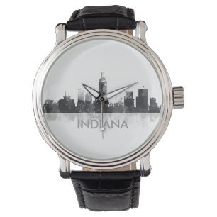 INDIANA, INDIANAPOLIS SKYLINE - Let op Horloge