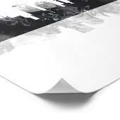 INDIANA, INDIANAPOLIS SKYLINE POSTER (Hoek)