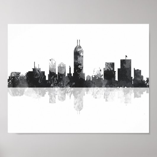 INDIANA, INDIANAPOLIS SKYLINE POSTER (Voorkant)