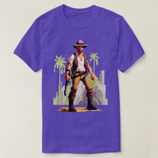 Indiana Jones Pixel Art TShirt 1 (Design voorkant)