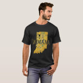 Indiana Kaart en Tekst T-shirt (Voorkant volledig)