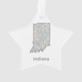 Indiana-kaart Ornament (achterkant)