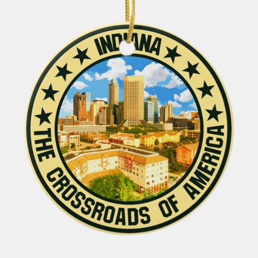 Indiana Keramisch Ornament (Voorkant)