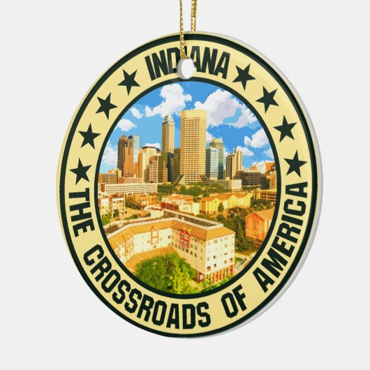 Indiana Keramisch Ornament (Links)