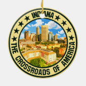 Indiana Keramisch Ornament (Achterkant)