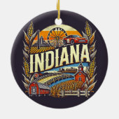 Indiana Keramisch Ornament (Achterkant)
