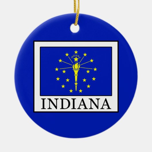 Indiana Keramisch Ornament (Voorkant)