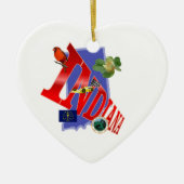 Indiana Keramisch Ornament (Voorkant)