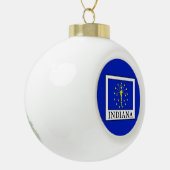 Indiana Keramische Bal Ornament (Links)