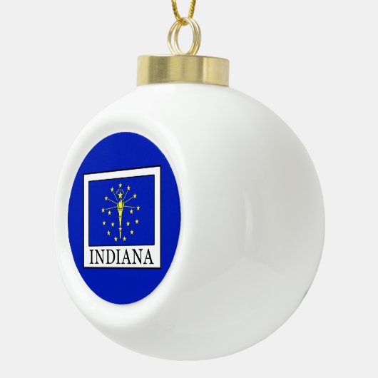 Indiana Keramische Bal Ornament (Rechts)