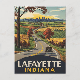 Indiana Lafayette Travel Briefkaart