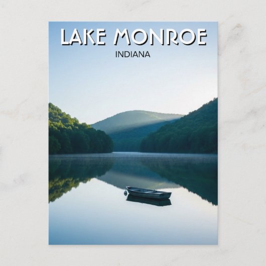 Indiana Lake Monroe Reizen Briefkaart (Voorkant)