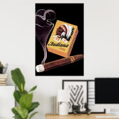 Indiana Lux Cigars Ad/Poster Poster (Thuiskantoor)