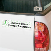 Indiana Lyme Ziekte Bewustzijn Bumpersticker (Op Truck)