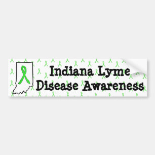 Indiana Lyme Ziekte Bewustzijn Bumpersticker