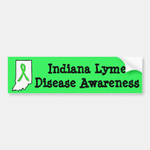Indiana Lyme Ziekte Bewustzijn Bumpersticker