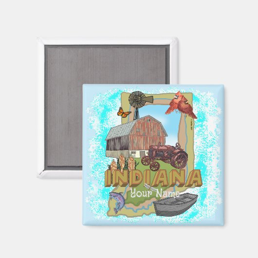 Indiana Magneet (Voorkant / Achterkant)