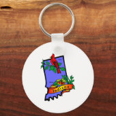 Indiana Map 2 Sleutelhanger (Voorkant)