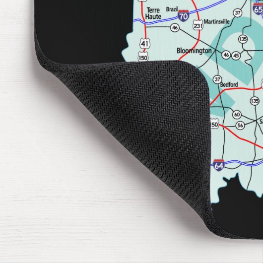 Indiana Map Mousepad Muismat (Hoek)