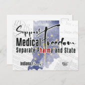Indiana Medical Freedom 2e editie Briefkaart (Voorkant / Achterkant)