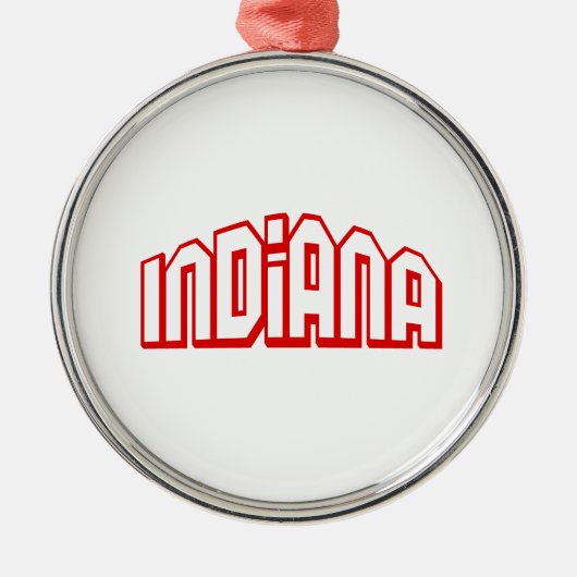 Indiana Metalen Ornament (Voorkant)