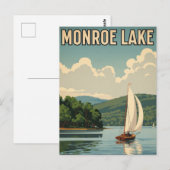 Indiana Monroe Lake Travel Briefkaart (Voorkant / Achterkant)