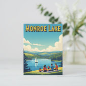 Indiana Monroe Lake Travel Briefkaart (Staand voorkant)