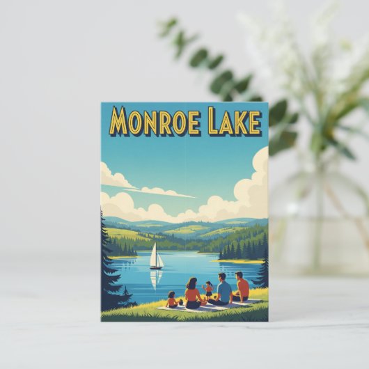Indiana Monroe Lake Travel Briefkaart (Staand voorkant)