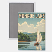 Indiana Monroe Lake Travel Magneet (Voorkant / Achterkant)
