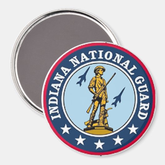 Indiana Nationale Garde Magneet (Voorkant / Achterkant)