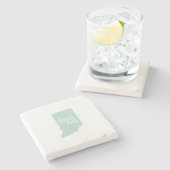 Indiana Nickname Hoosier State Stenen Onderzetter (Zijkant)