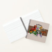 Indiana Northern Cardinals met inheemse Planten Notitieboek (Binnen)