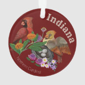 Indiana Northern Cardinals Ornament (achterkant)