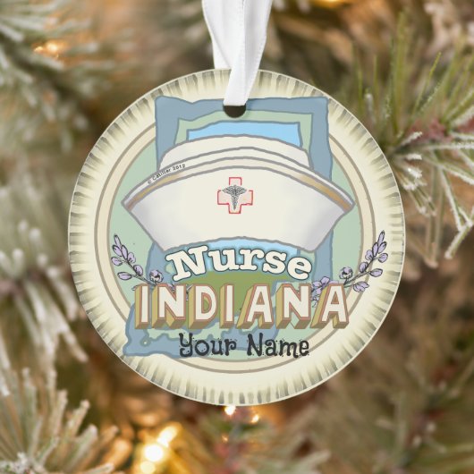 Indiana Nurse Ornament (Boom)