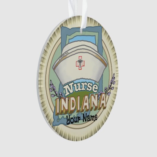 Indiana Nurse Ornament (voorkant)
