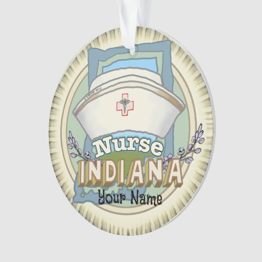 Indiana Nurse Ornament (voorkant)