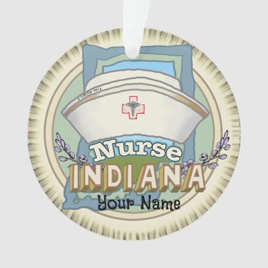 Indiana Nurse Ornament (voorkant)