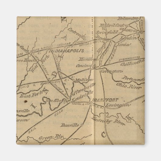 Indiana, Ohio, Kentucky Magneet (Voorkant)