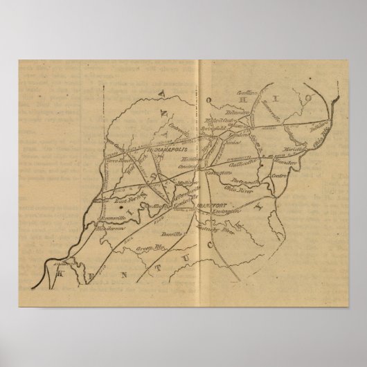 Indiana, Ohio, Kentucky Poster (Voorkant)