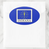 Indiana Ovale Sticker (Tas)