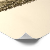 Indiana, PA Panorama Kaart - 1900 Poster (Hoek)