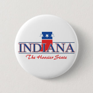Indiana Patriottische Buttonnen Ronde Button 5,7 Cm